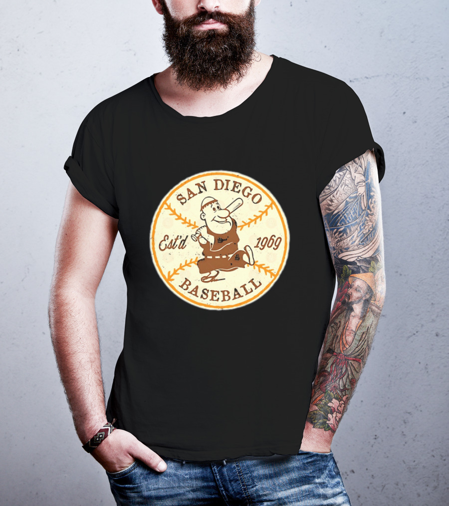 San Diego Padres Swinging Friar Est’d 1969 T-Shirt