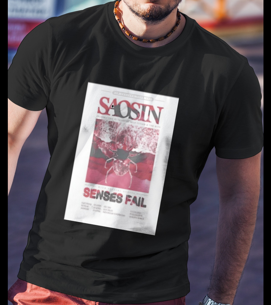 Saosin Sense Fail 2026 New Zealand Tour T-Shirt