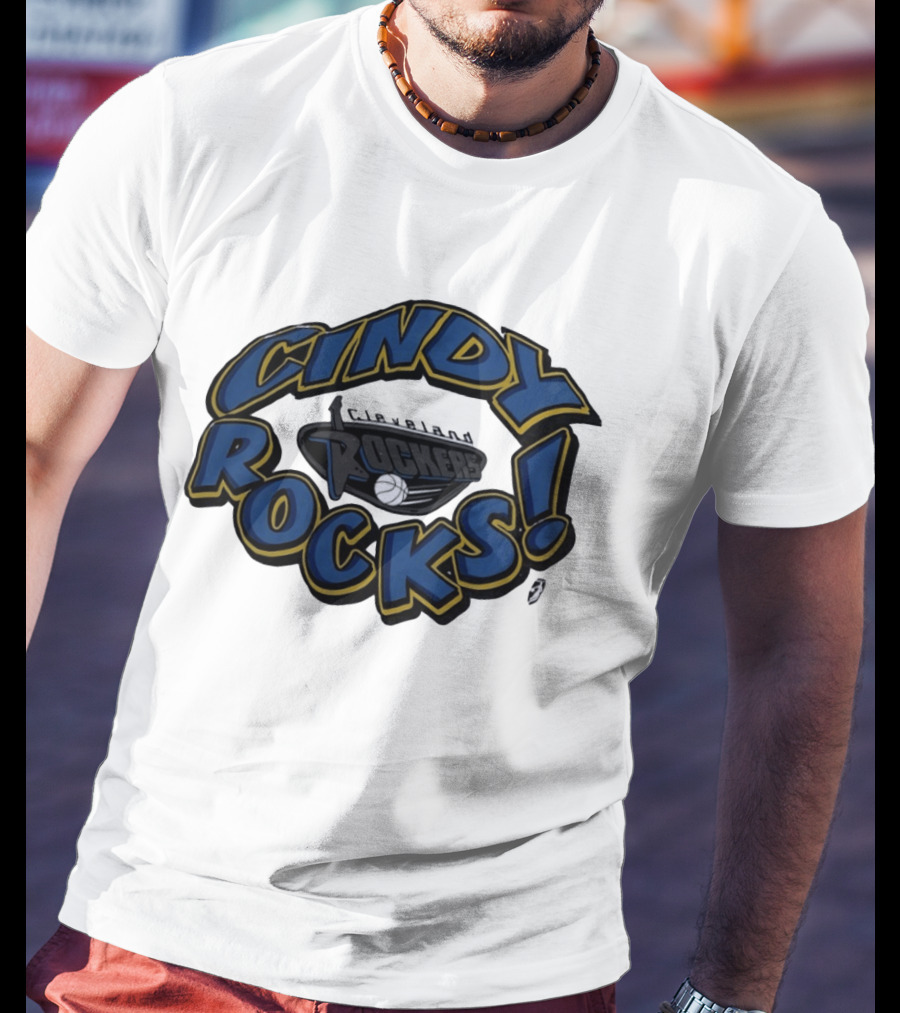 Cindy Rocks Cleveland Rockers Basketball T-Shirt
