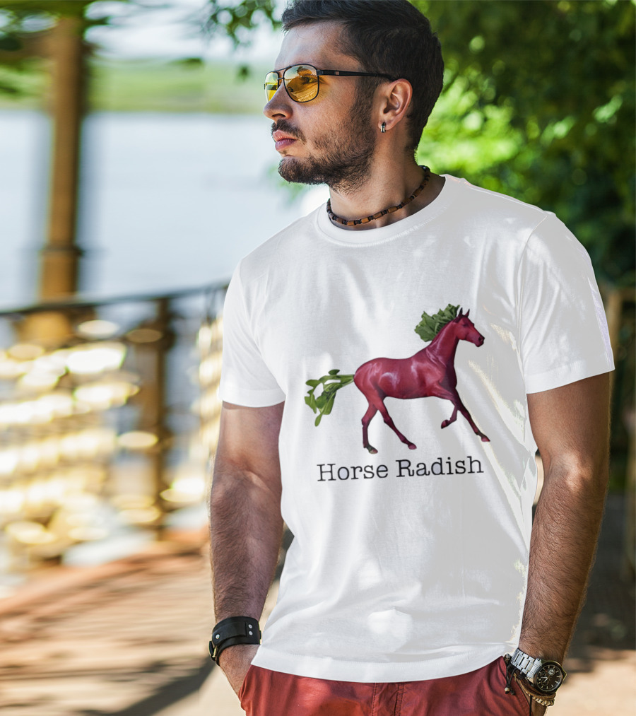 Horse Radish Vegetable Pun Humor T-Shirt