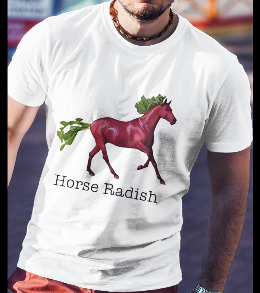 Horse Radish Vegetable Pun Humor T-Shirt
