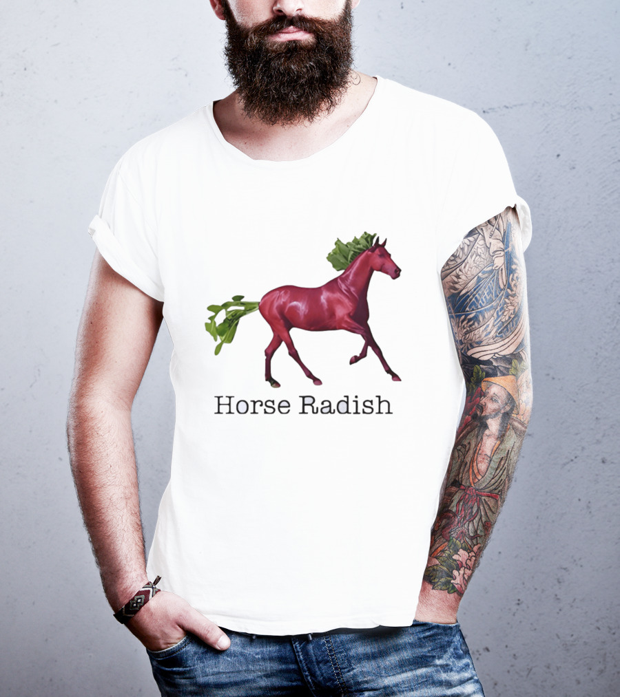 Horse Radish Vegetable Pun Humor T-Shirt