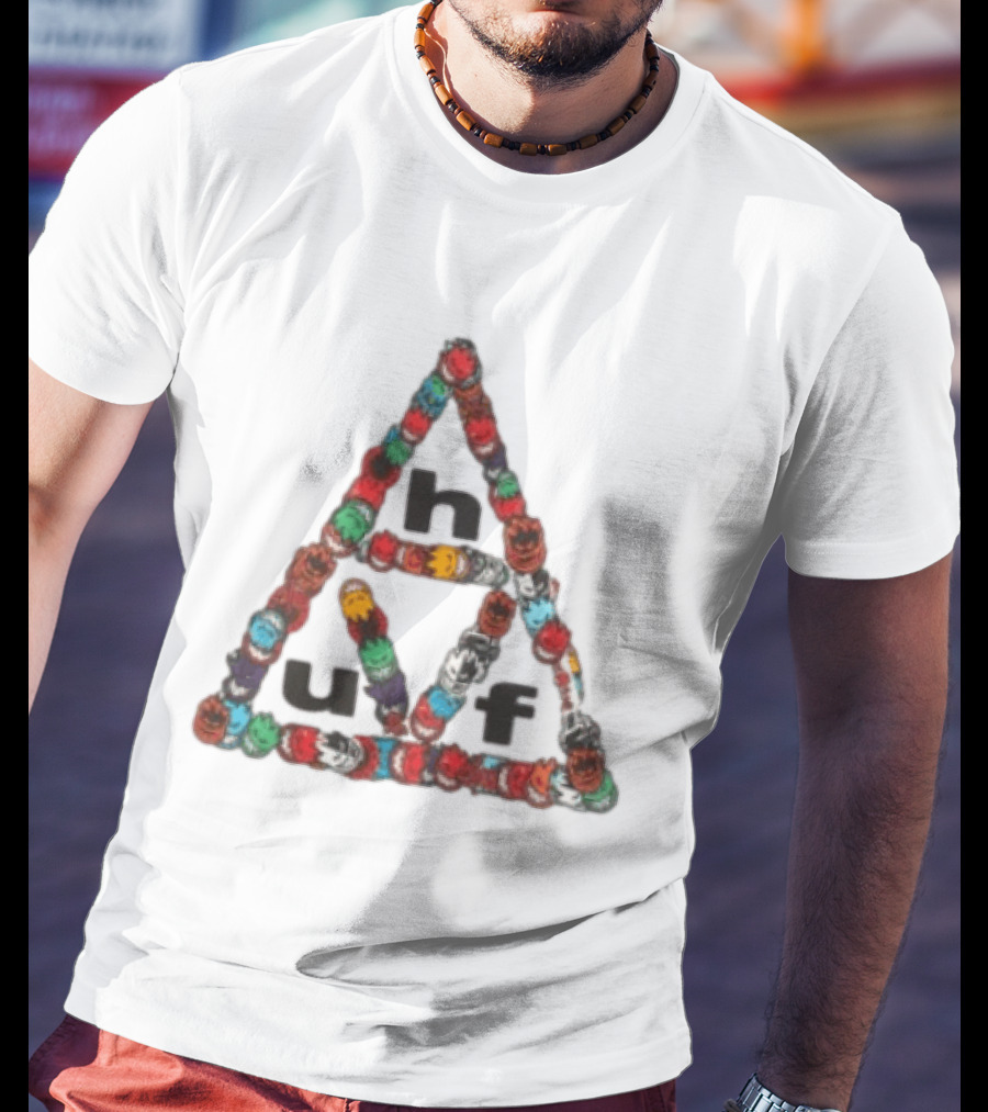 Huf Worldwide Spitfire Sticker Triple Triangle Collaboration T-Shirt