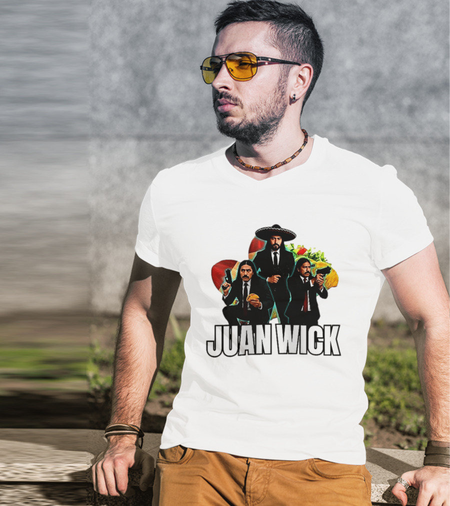 Juan Wick John Wick Taco Sombrero Mexican T-Shirt