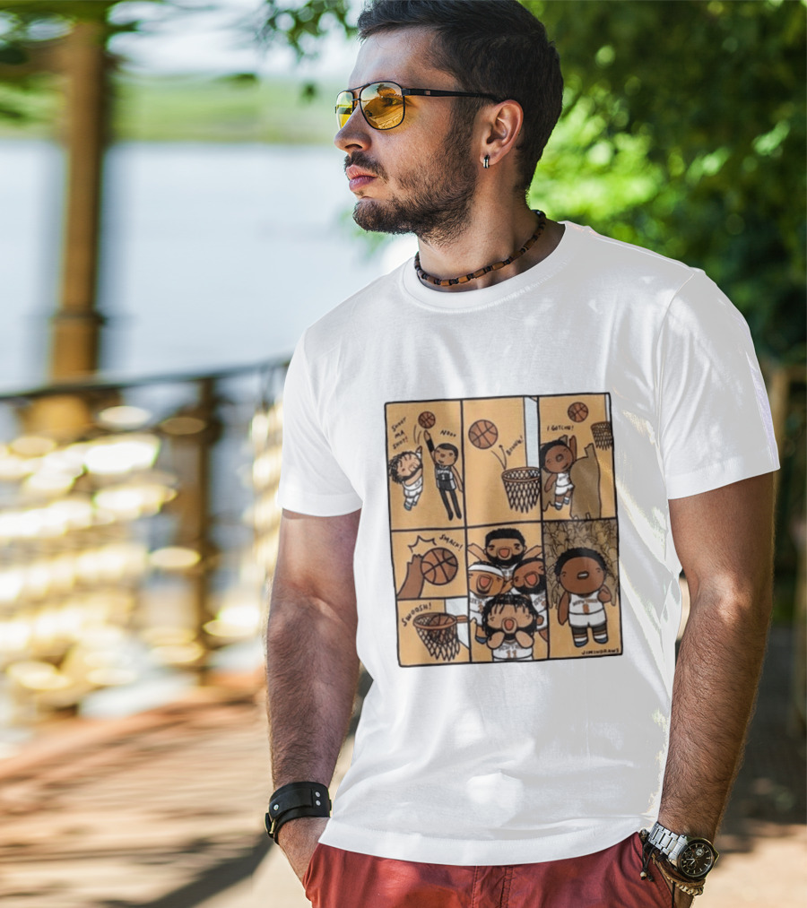 Karl Anthony Towns Jimindraws Knicks Shoot My Shot Basketball Comic T-Shirt