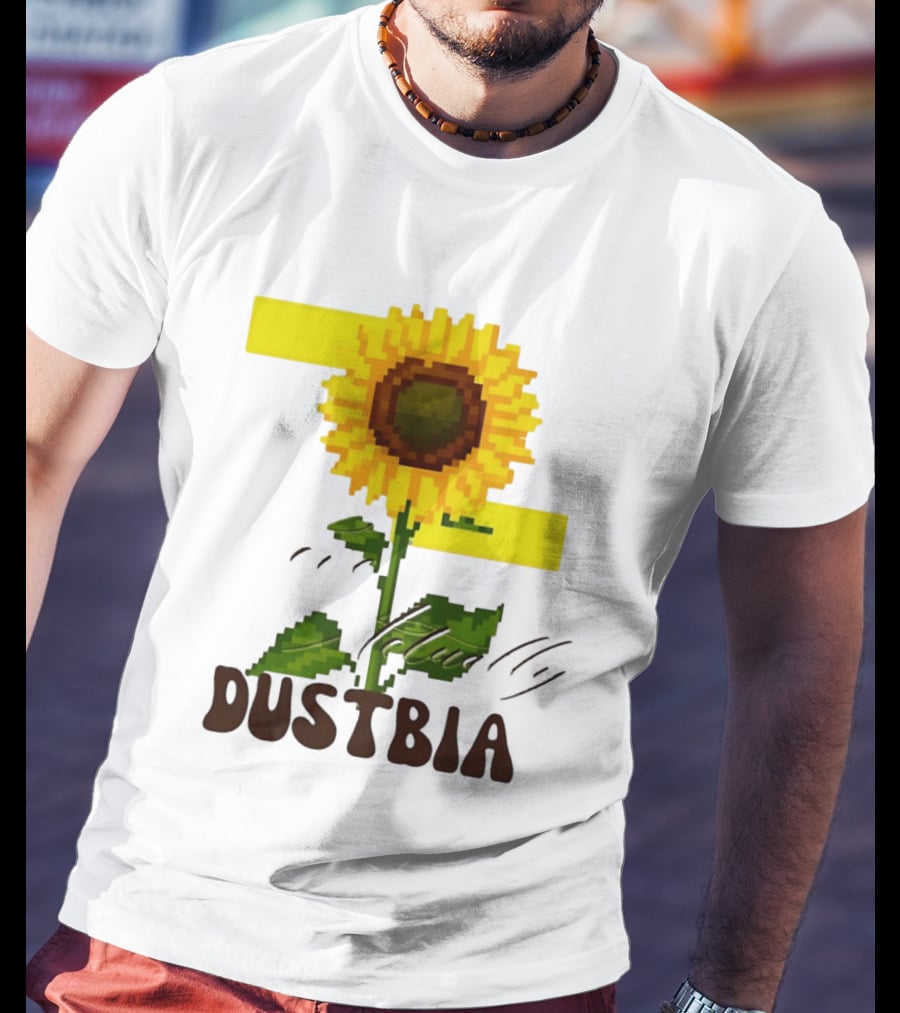 Love Actually Dustbia Pixel Sunflower T-Shirt