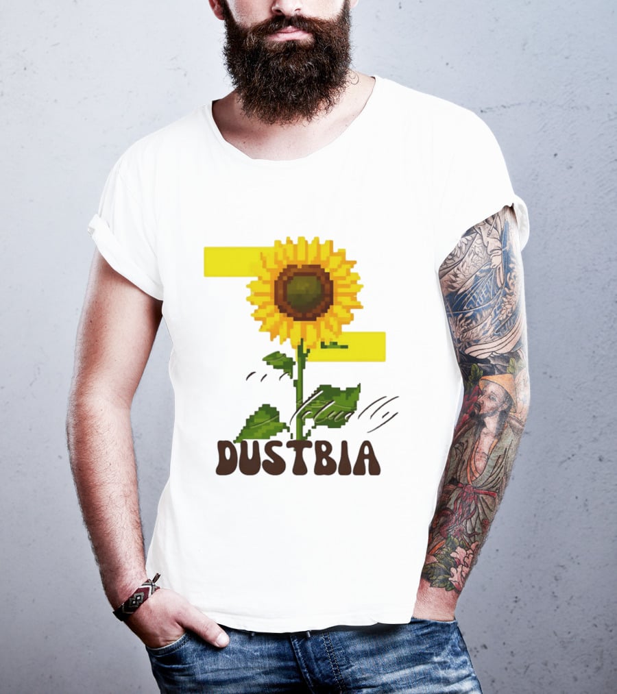 Love Actually Dustbia Pixel Sunflower T-Shirt