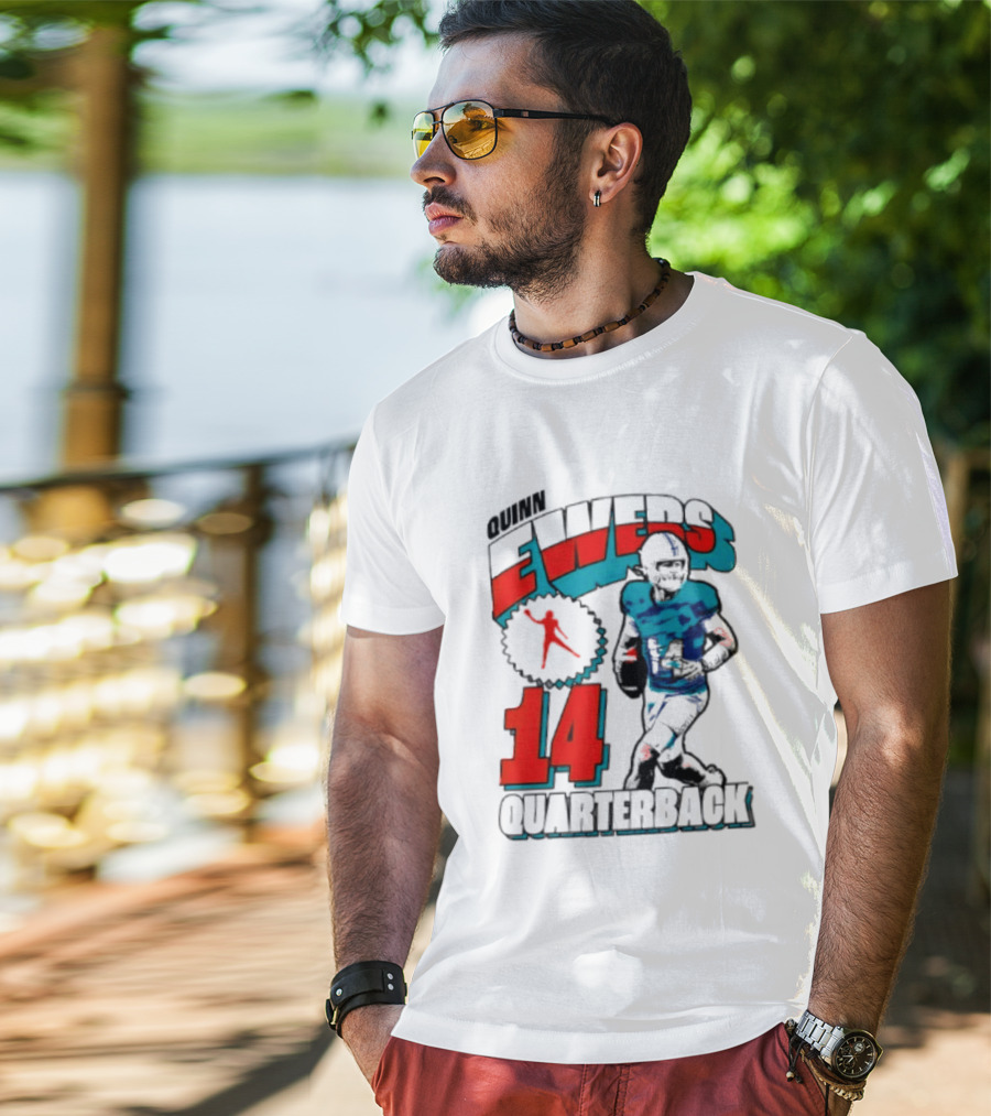 Quinn Ewers Miami Dolphins 14 Football Quarterback T-Shirt