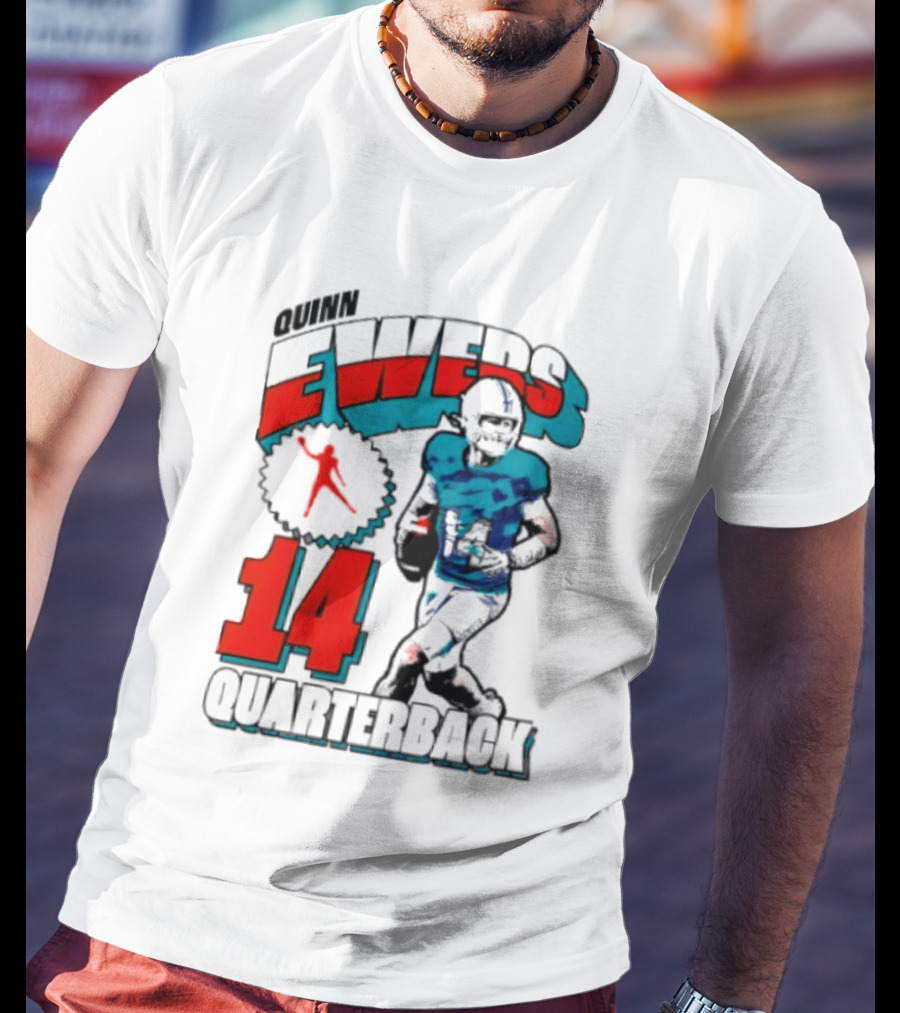 Quinn Ewers Miami Dolphins 14 Football Quarterback T-Shirt