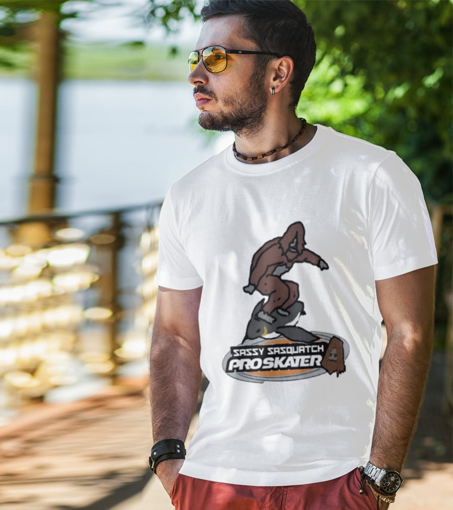Sassy Sasquatch Pro Skater Meme T-Shirt