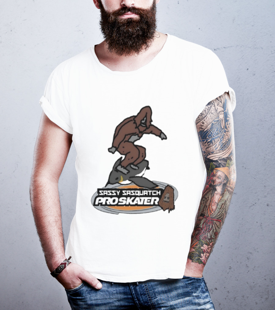 Sassy Sasquatch Pro Skater Meme T-Shirt
