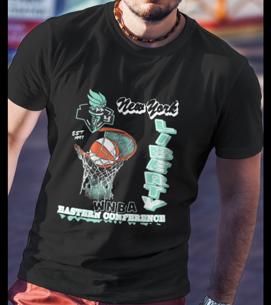 New York Liberty WNBA Eastern Conference 47Brand Store 47 Foundation T-Shirt