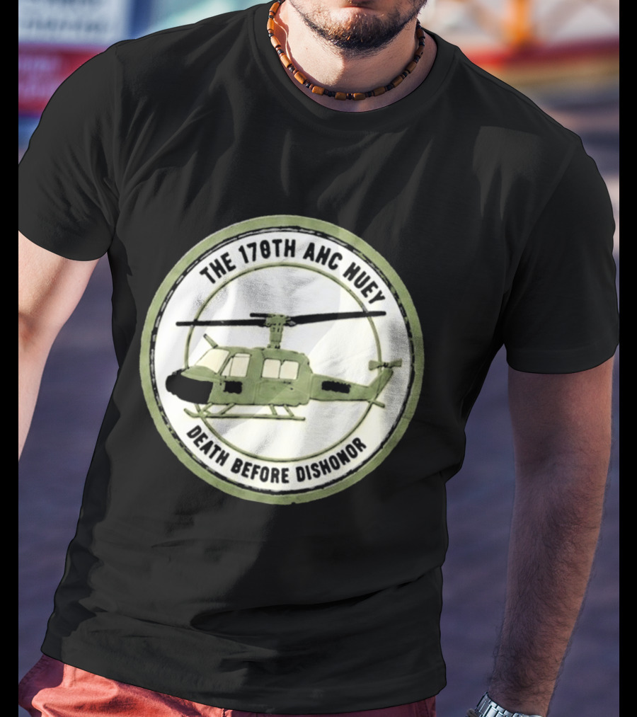The 178th AHC Huey Death Before Dishonor Helicopter T-Shirt