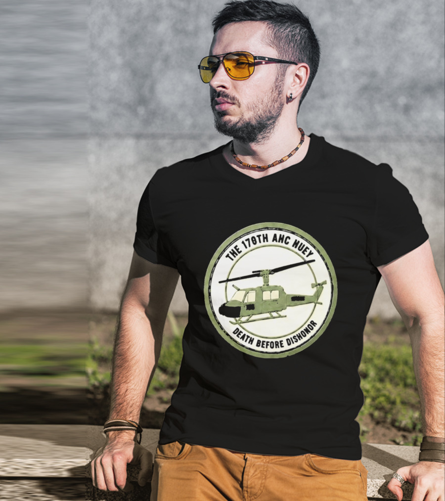 The 178th AHC Huey Death Before Dishonor Helicopter T-Shirt