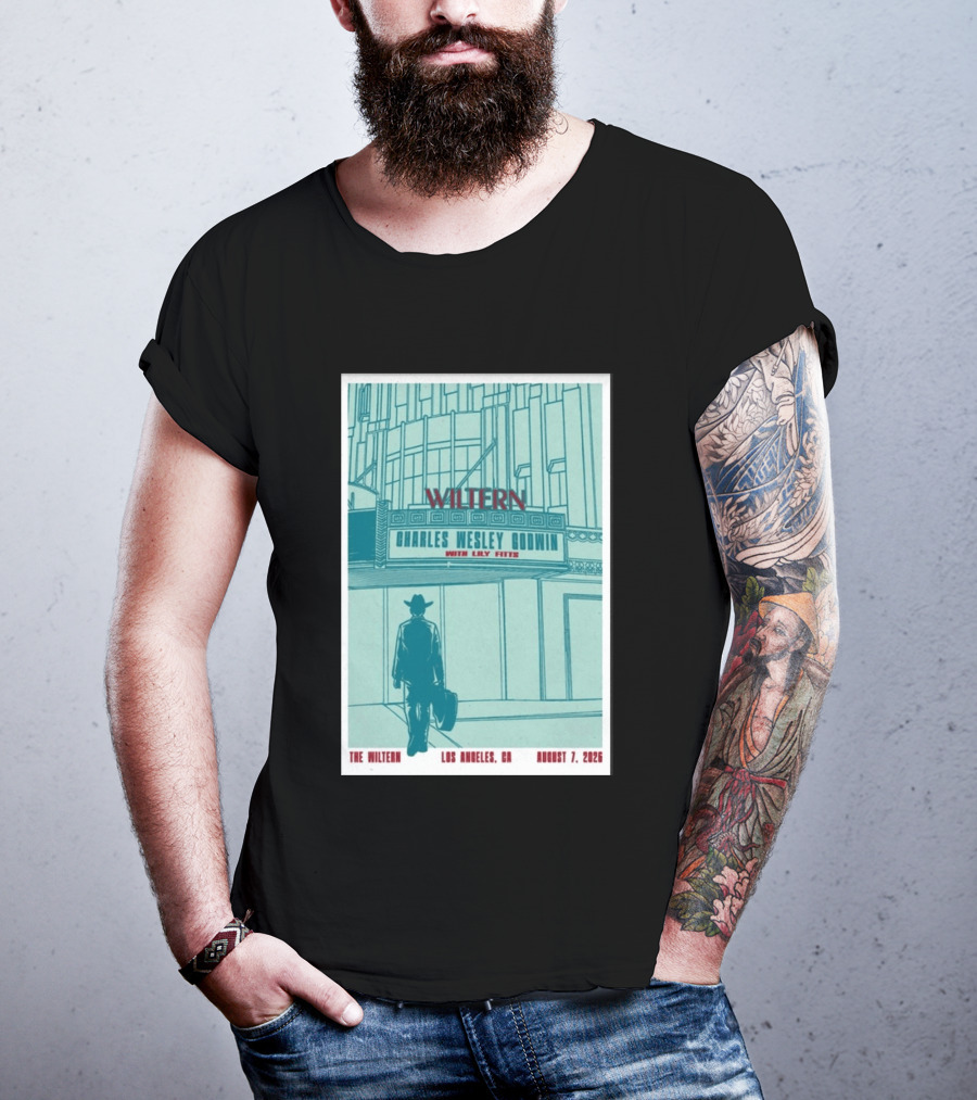 Charles Wesley Godwin Live At The Wiltern With Lilly Hiatt August 7 2026 Los Angeles CA T-Shirt