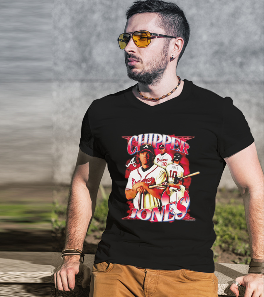 Chipper Jones Atlanta Braves Number 10 MLB Legend T-Shirt