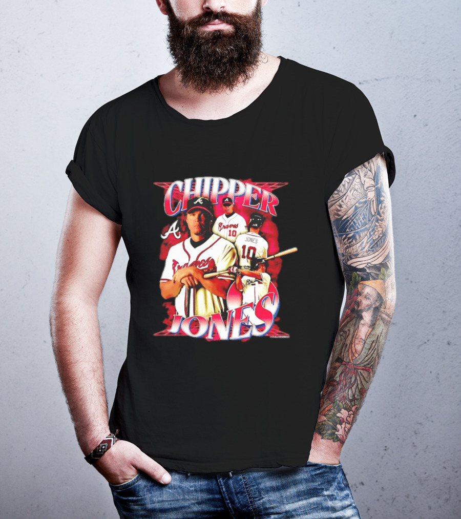 Chipper Jones Atlanta Braves Number 10 MLB Legend T-Shirt