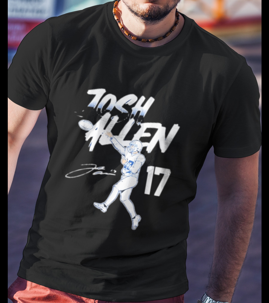 Josh Allen 17 Buffalo Bills Throwing T-Shirt