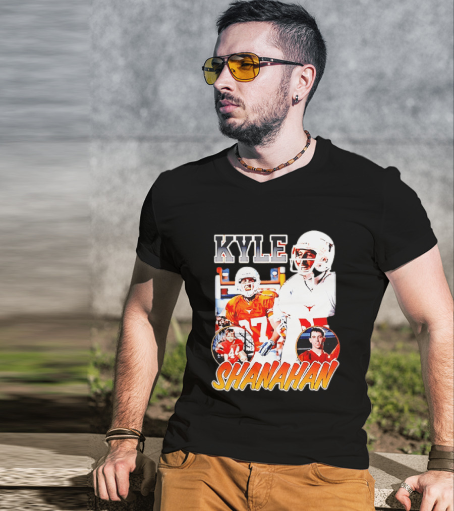 Kyle Shanahan Texas Longhorns Football Legend Player Number 17 T-Shirt