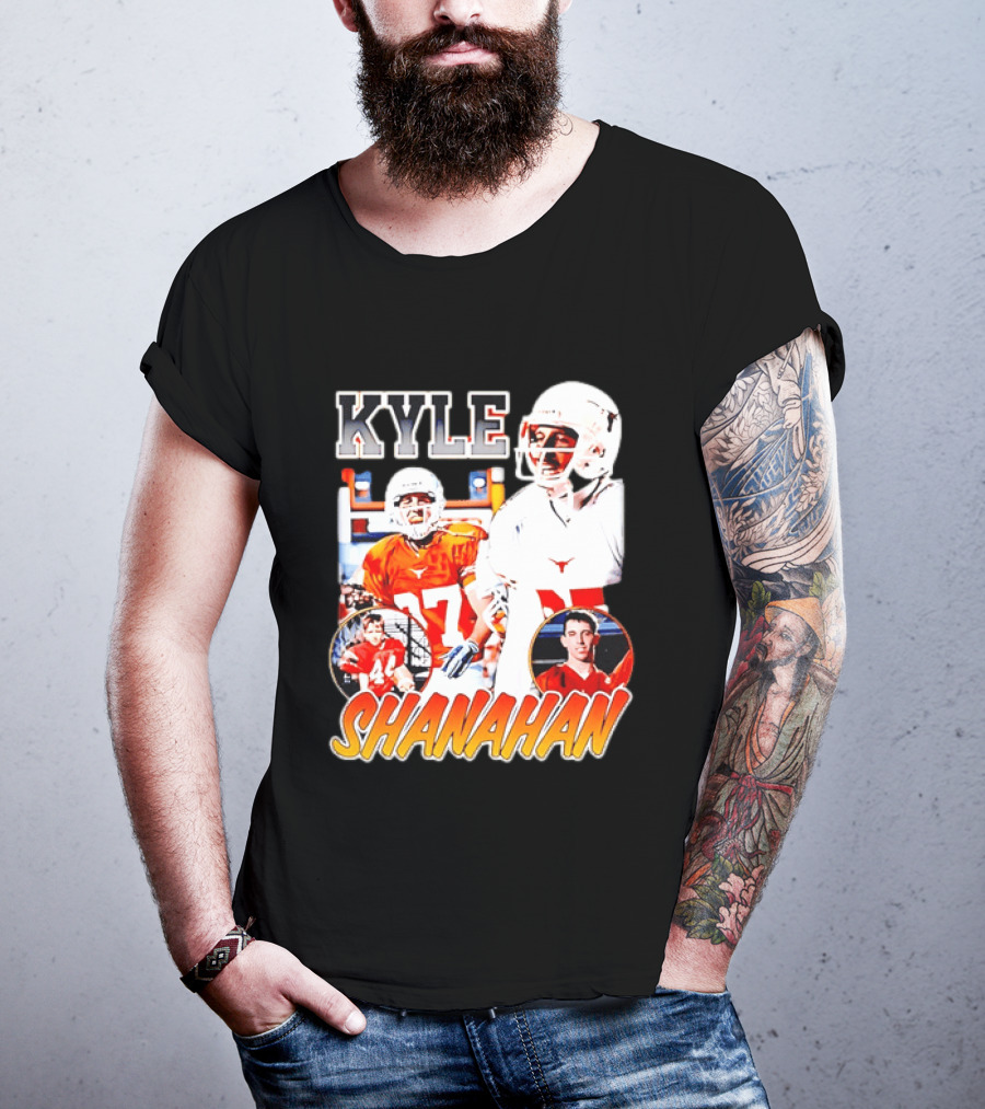 Kyle Shanahan Texas Longhorns Football Legend Player Number 17 T-Shirt
