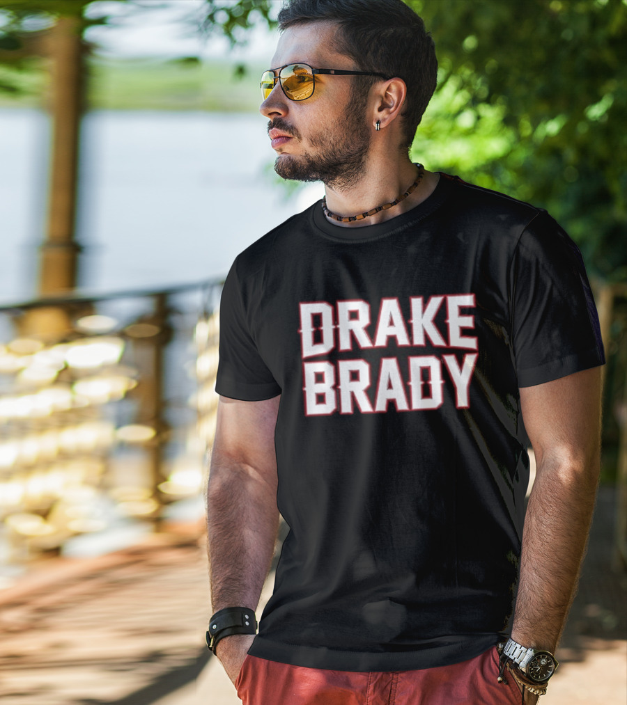 Drake Brady Bold Lettering Sports Fusion T-Shirt