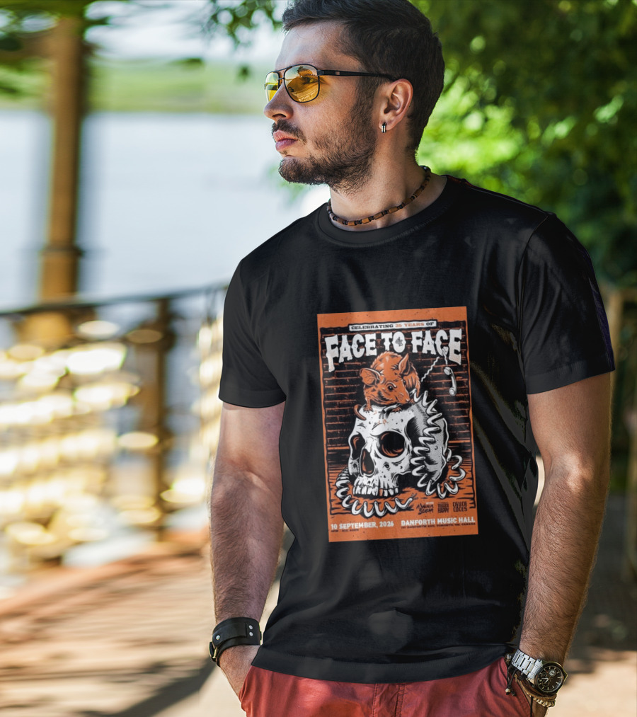 Celebrating 35 Years Of Face To Face In Toronto Sept 10 2026 Danforth Music Hall T-Shirt