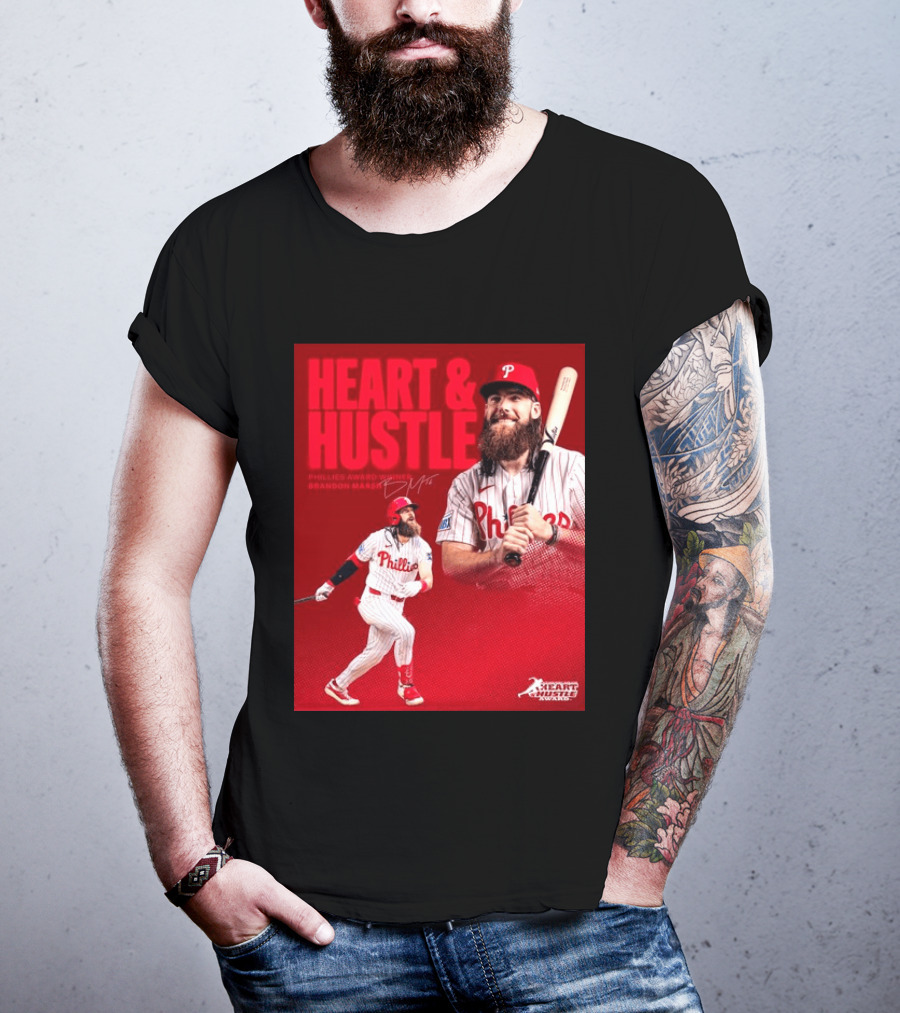 Philadelphia Phillies Heart & Hustle Award Winner Brandon Marsh T-Shirt