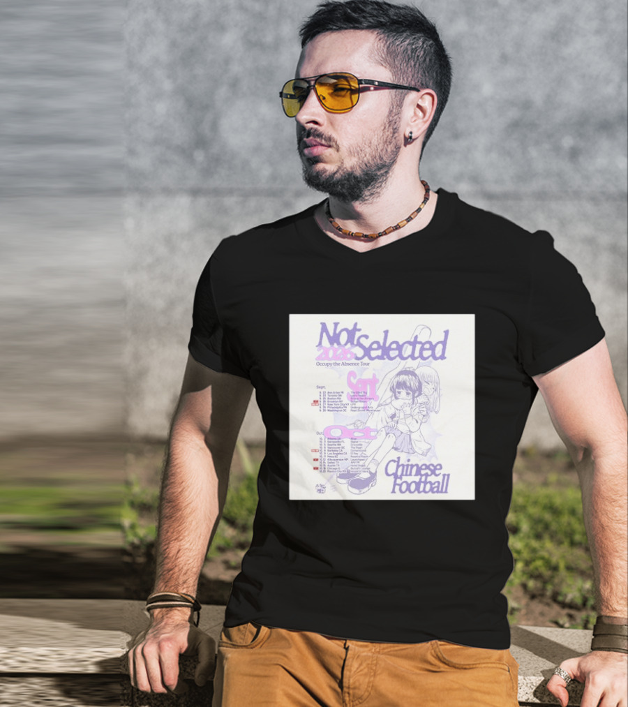 Not Selected 2026 Occupy The Absence Tour Chinese Football Anime T-Shirt