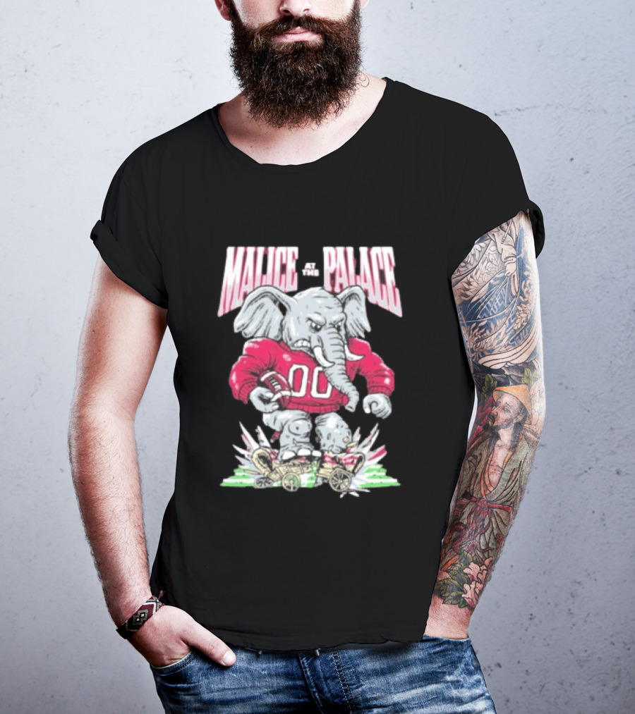 Alabama Crimson Tide Malice At The Palace Elephant 00 Beat Ou T-Shirt