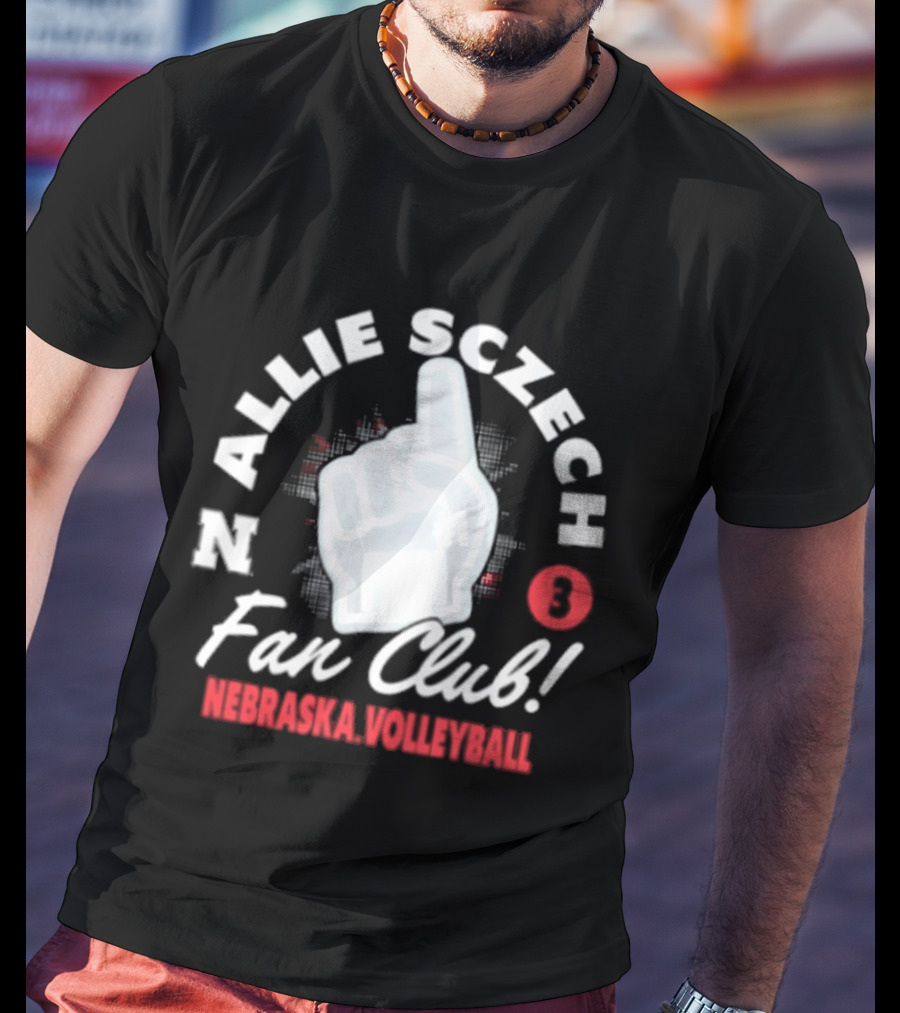Allie Sczech Fan Club Nebraska Volleyball 3 T-Shirt