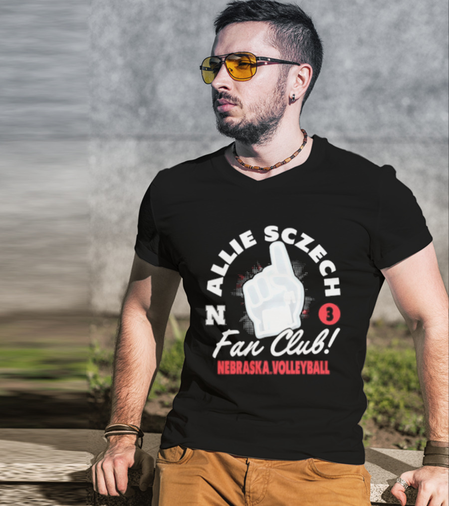 Allie Sczech Fan Club Nebraska Volleyball 3 T-Shirt