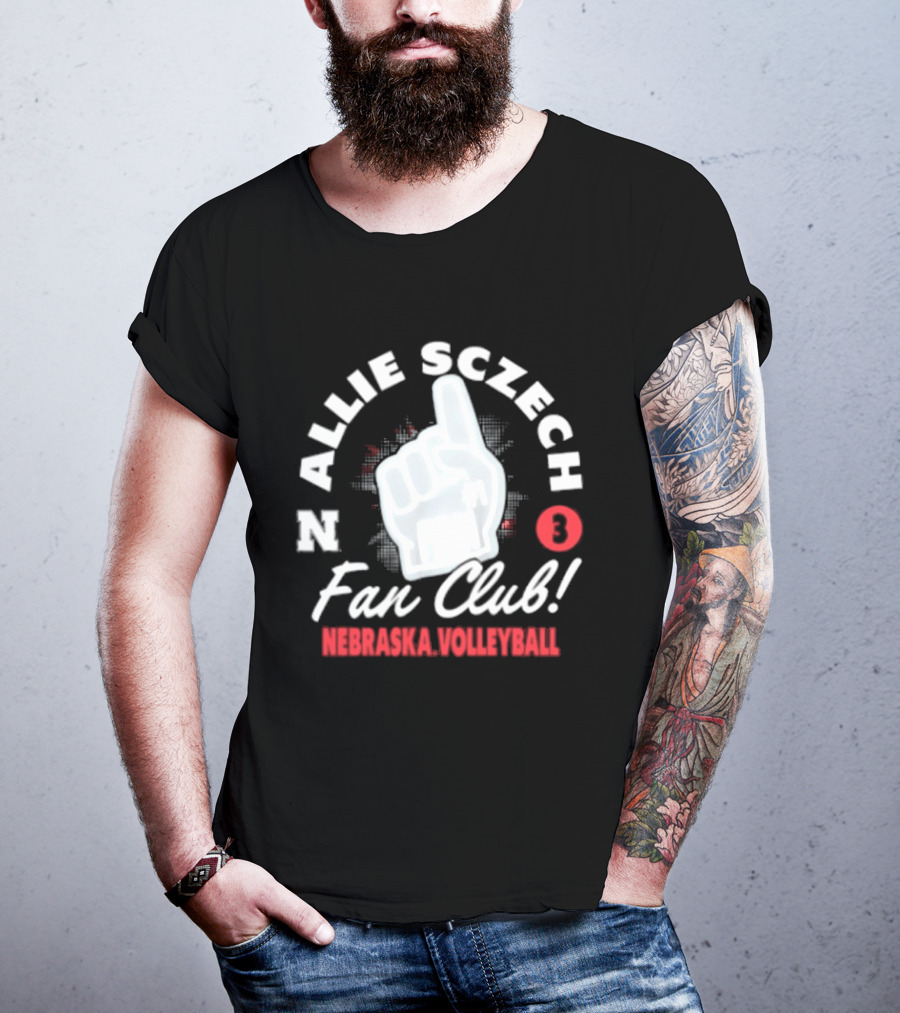 Allie Sczech Fan Club Nebraska Volleyball 3 T-Shirt