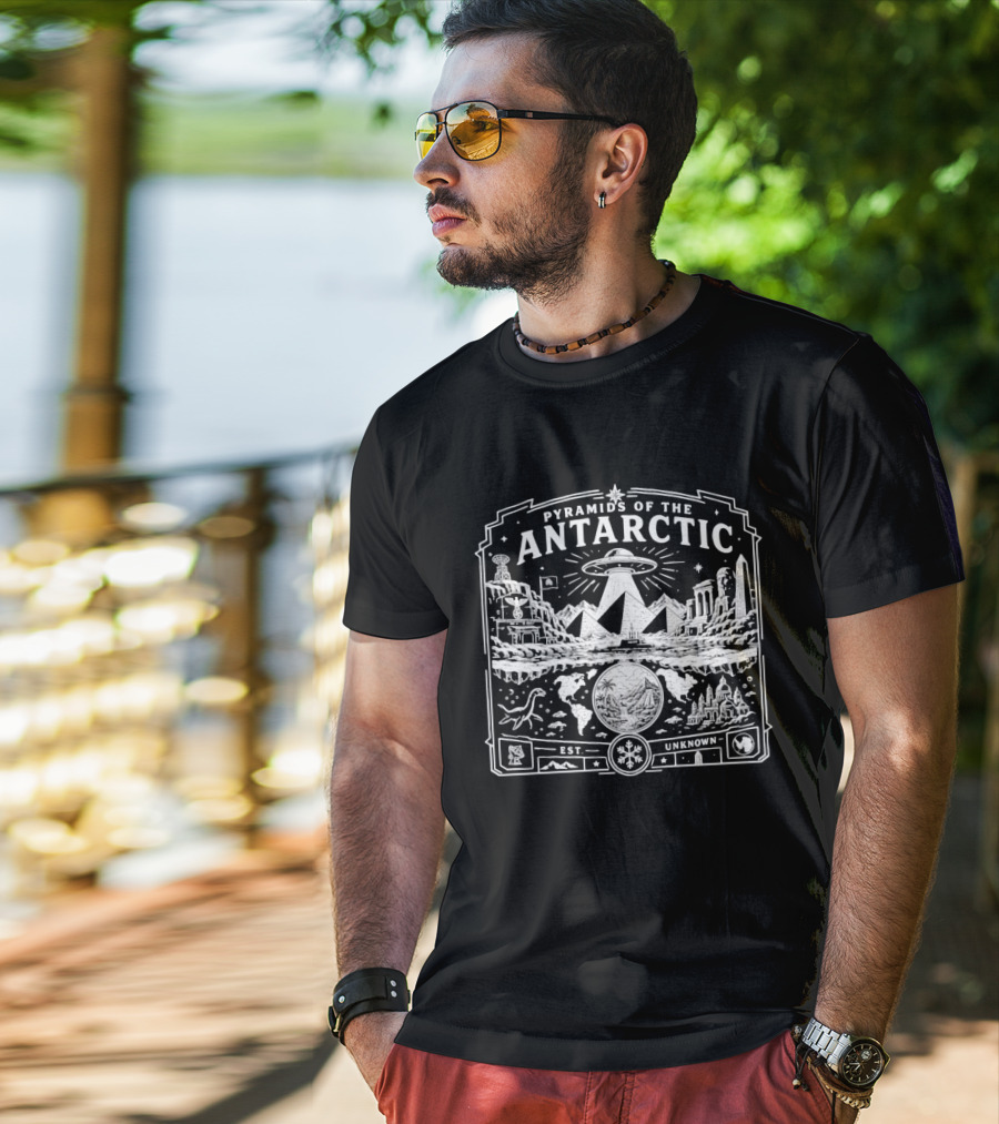 Pyramids Of The Antarctic UFO Ancient Ruins Est Unknown Antarctica T-Shirt
