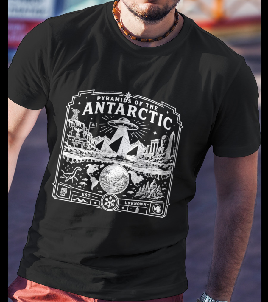 Pyramids Of The Antarctic UFO Ancient Ruins Est Unknown Antarctica T-Shirt