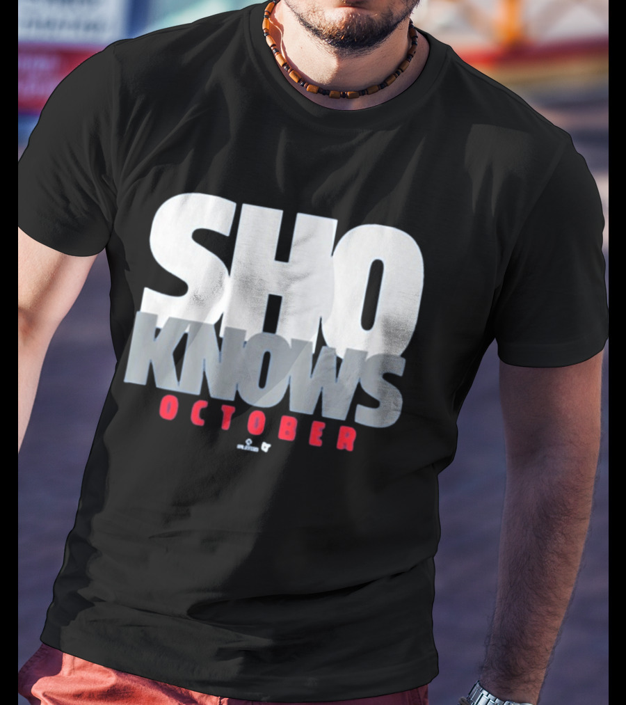 Shohei Ohtani Sho Knows October Bold Statement Athlete T-Shirt