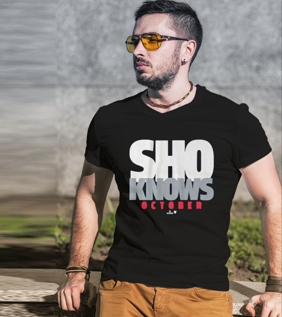 Shohei Ohtani Sho Knows October Bold Statement Athlete T-Shirt