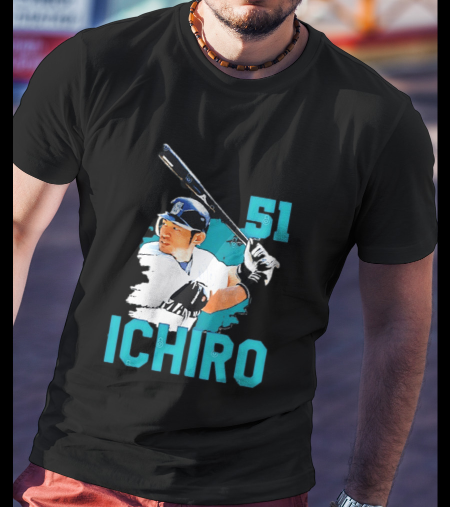 Ichiro Suzuki 51 Seattle Mariners MLB Baseball T-Shirt