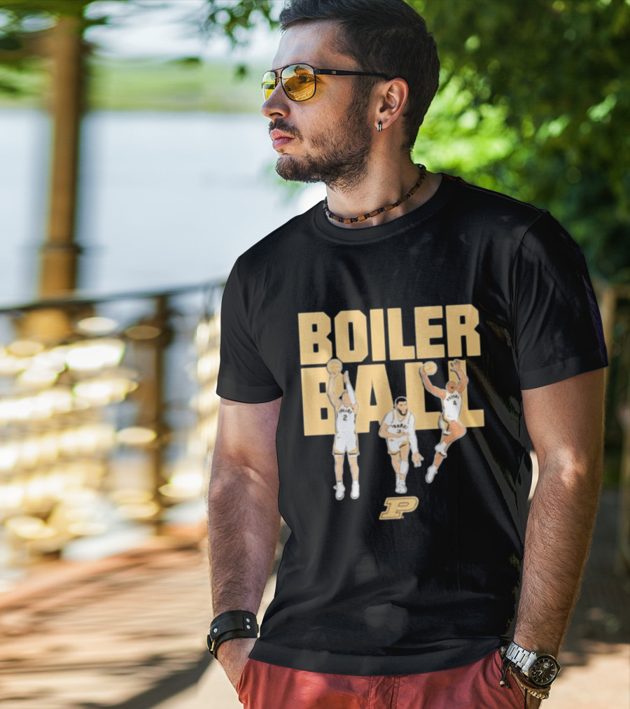 Braden Smith Fletcher Loyer Trey Kaufman Renn Purdue Basketball Boiler Ball T-Shirt