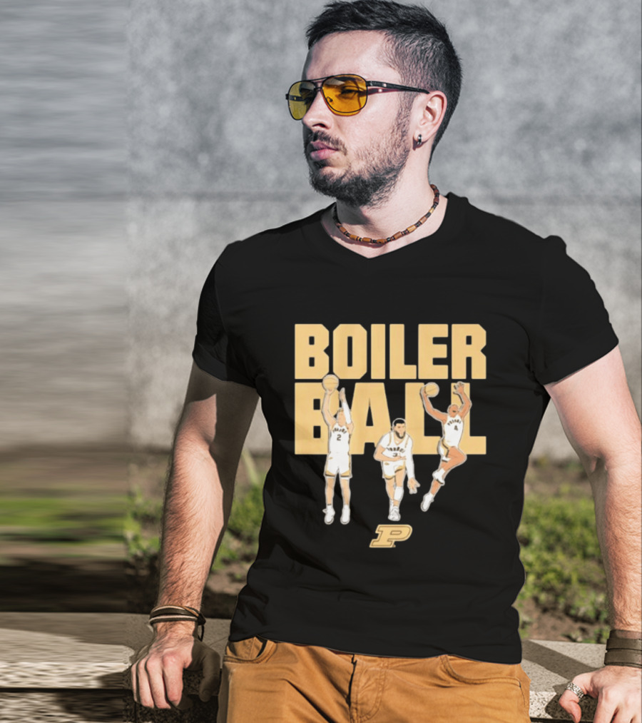 Braden Smith Fletcher Loyer Trey Kaufman Renn Purdue Basketball Boiler Ball T-Shirt