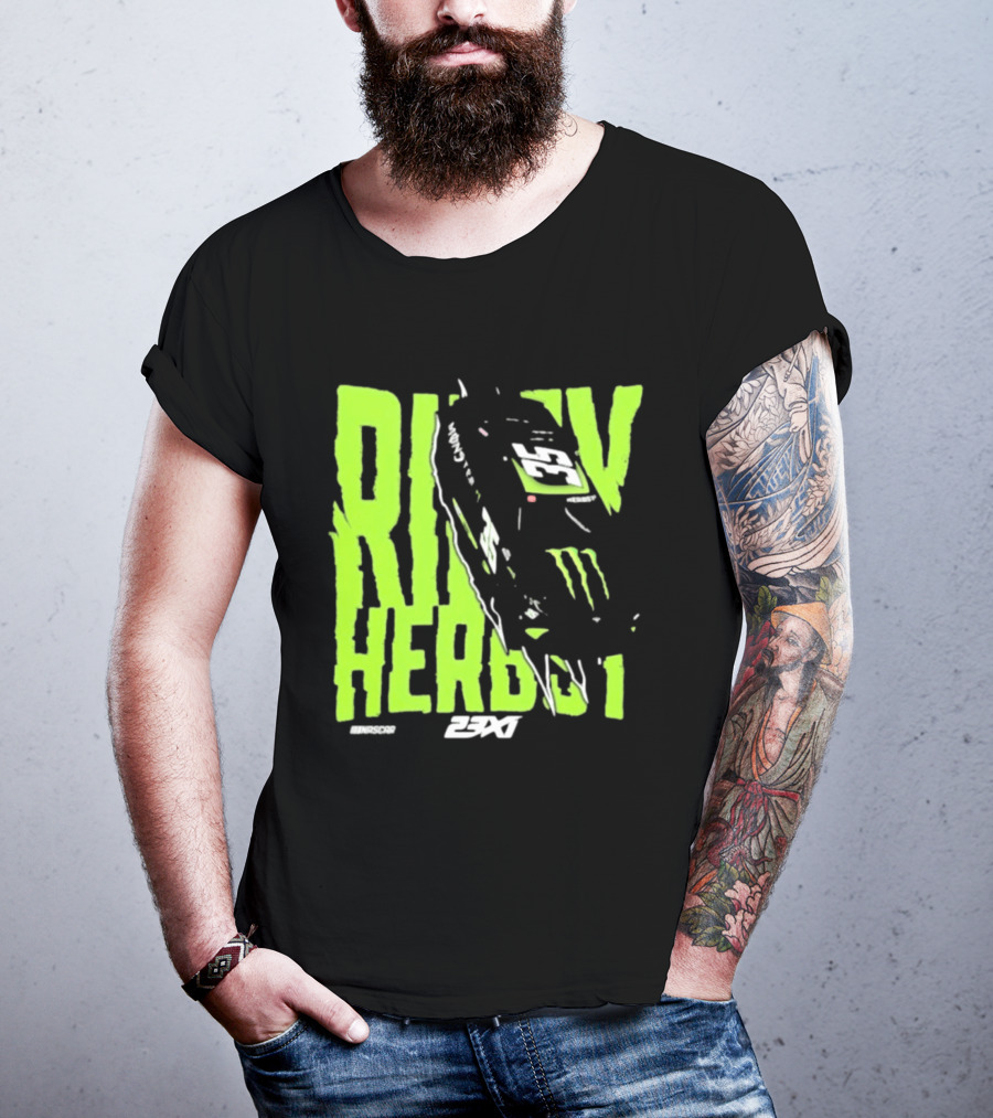 Riley Herbst 2023 23XI NASCAR Monster Energy Racing 98 T-Shirt
