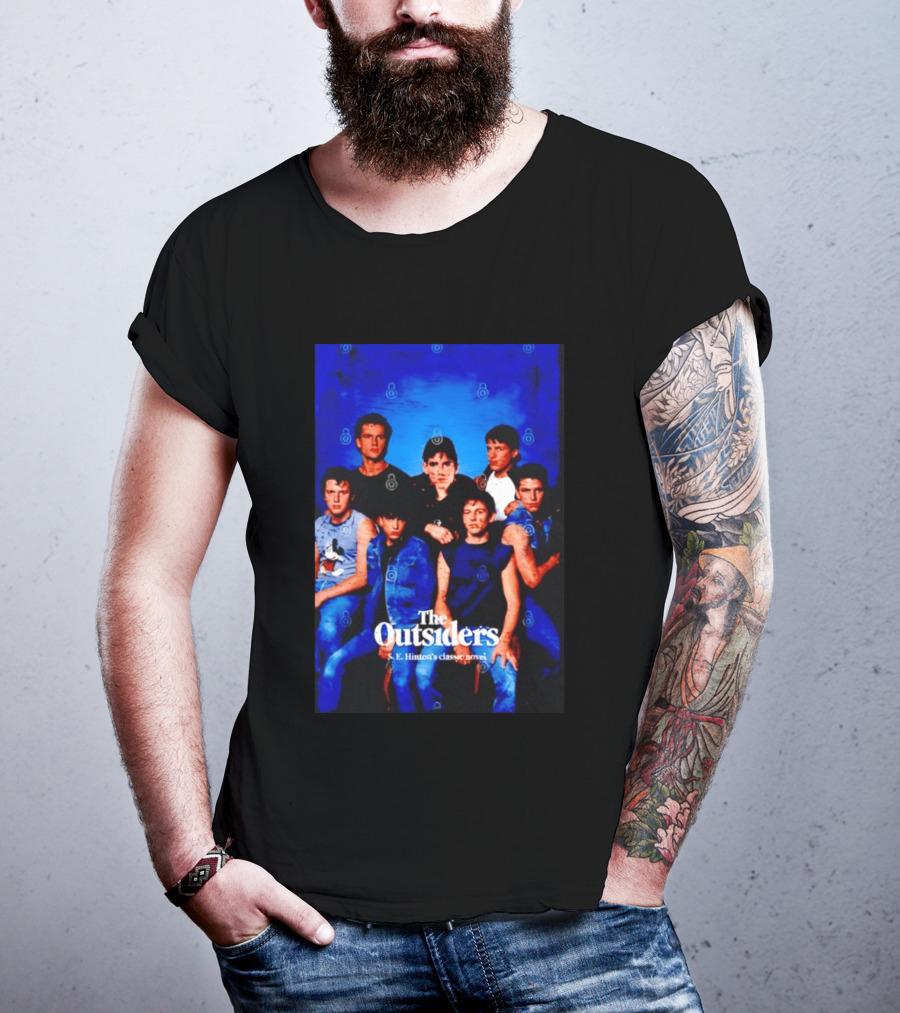 The Outsiders S E Hinton's Classic Novel Cover Group T-Shirt