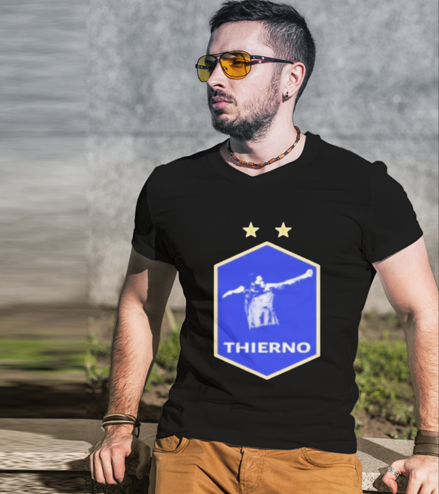 Thierno Barry Everton FC Two Stars Blue Crest T-Shirt