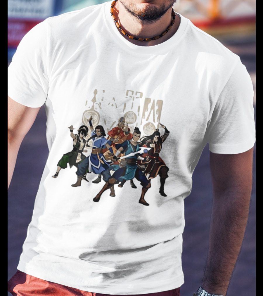 Avatar The Last Airbender Aang Katara Toph Sokka Zuko Elemental T-Shirt