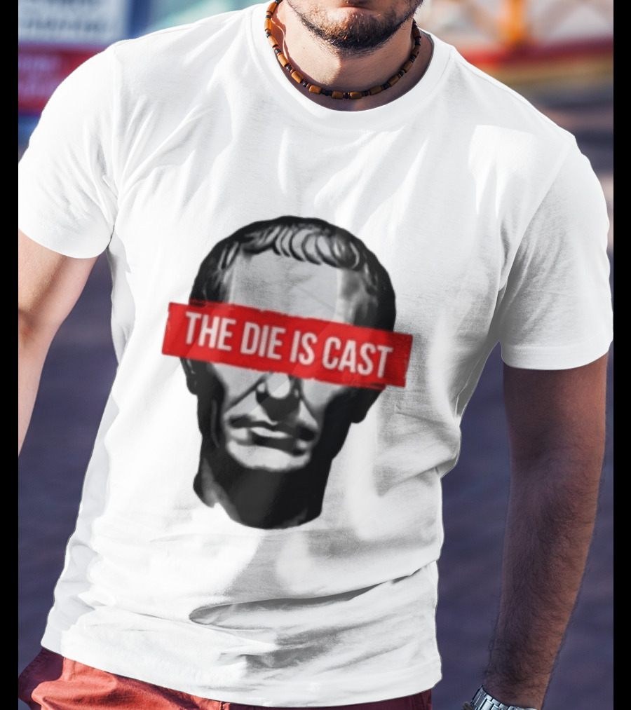 Julius Caesar The Die Is Cast Roman Historical Bust T-Shirt