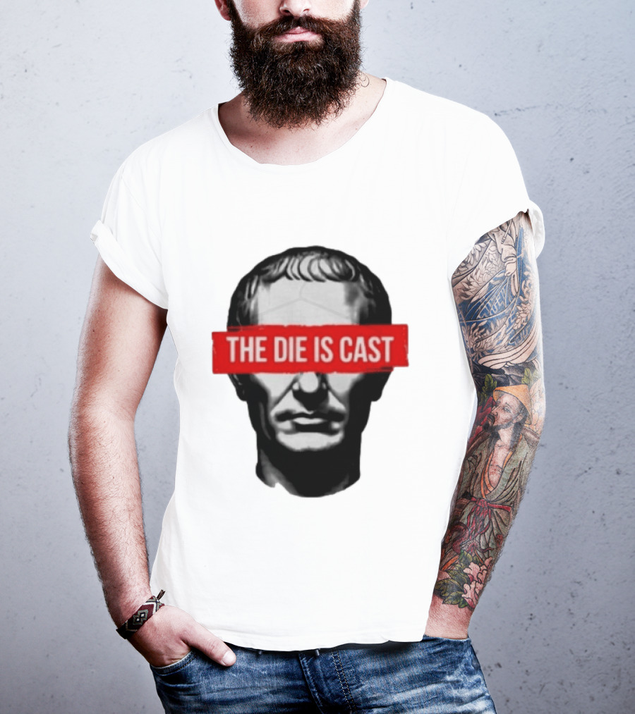 Julius Caesar The Die Is Cast Roman Historical Bust T-Shirt