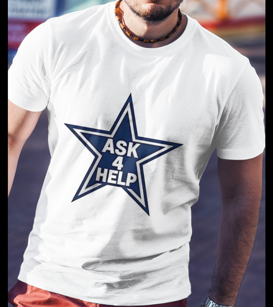 Dallas Cowboys Classic Ask 4 Help Star T-Shirt