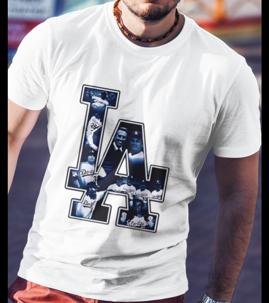 Los Angeles Dodgers Legends LA MLB Baseball Team Vintage Photography T-Shirt