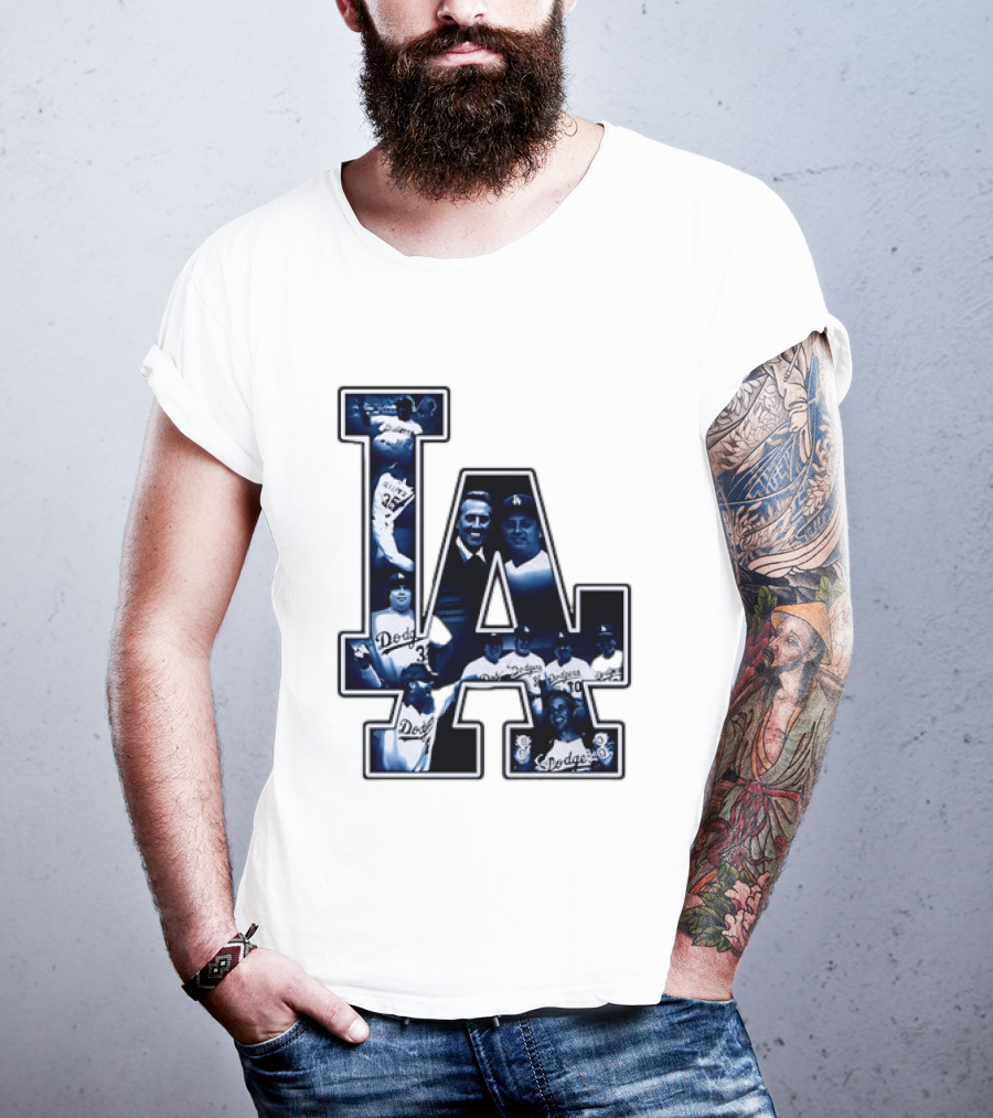Los Angeles Dodgers Legends LA MLB Baseball Team Vintage Photography T-Shirt