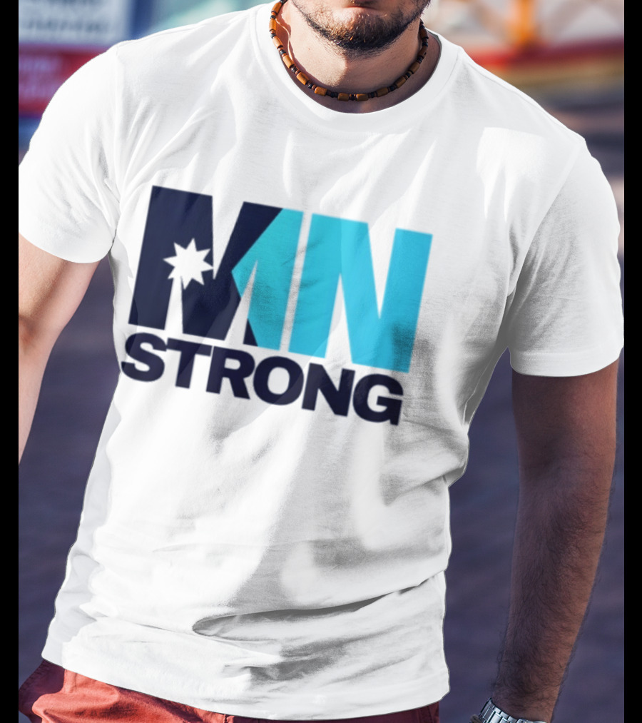 MN Strong Minneapolis Minnesota Kiss Cut Star T-Shirt
