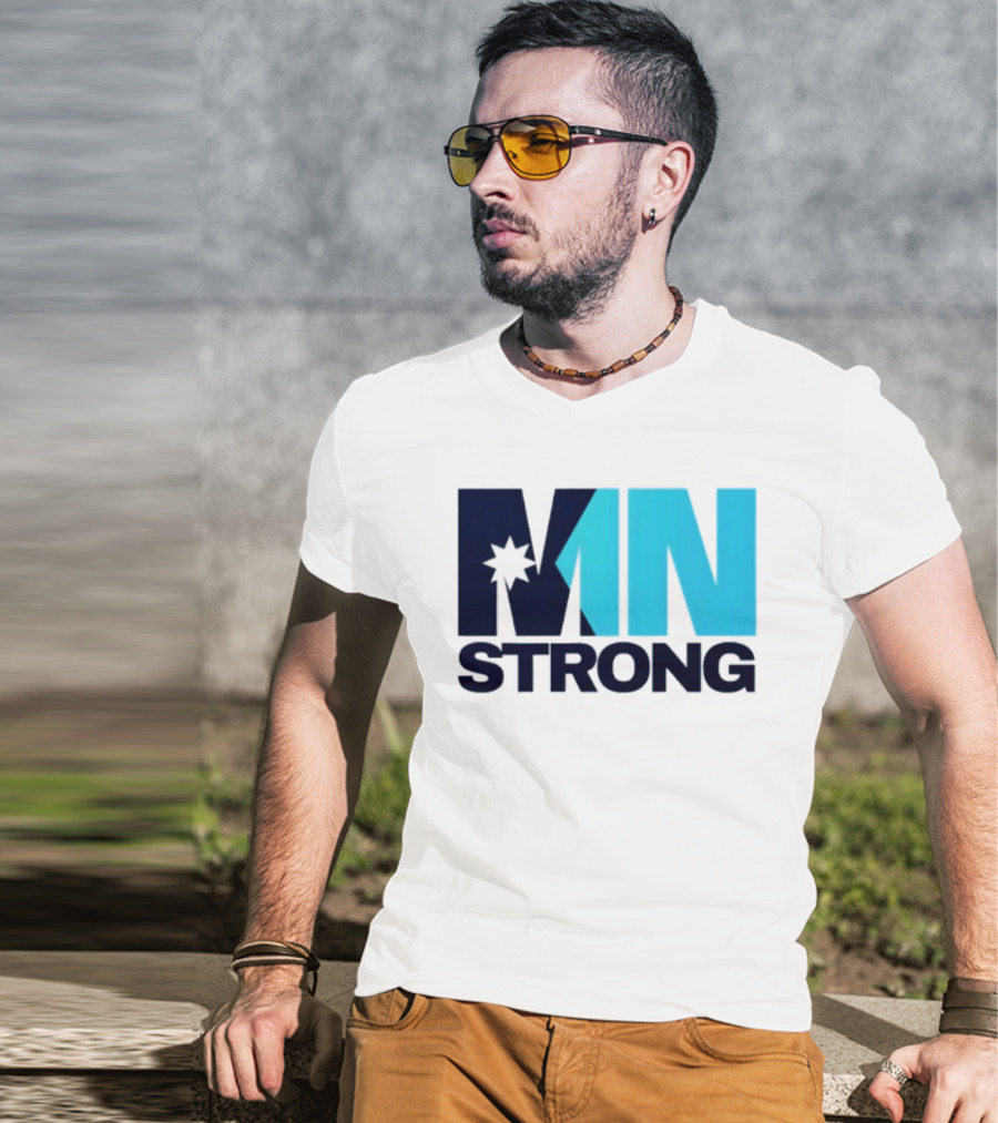 MN Strong Minneapolis Minnesota Kiss Cut Star T-Shirt